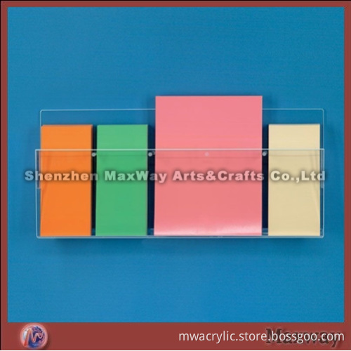 Wholesale Pretty Clear Acrylic Wall Rack With 5 Adjustable Pockets